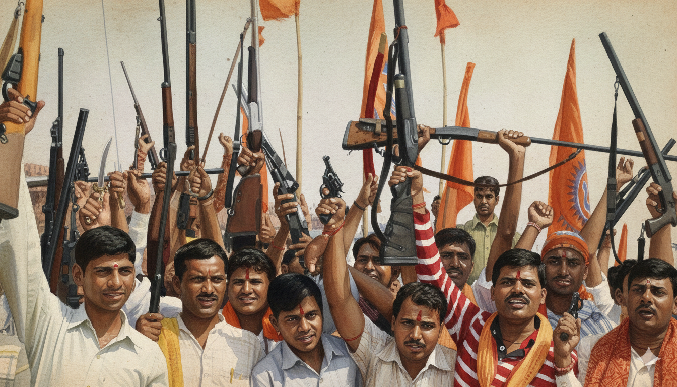 இந்தியாவில் அதிகரிக்கும் ஆயுதக்கலாசாரம் வலதுசாரிகளால் ஆபத்து வருகிறது